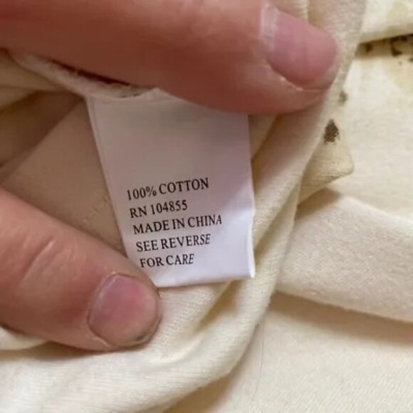 600 West Womens Jacket T-Shirt Ivory Paisley Buttons Stretch Embellished XL - Picture 8 of 8